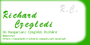 richard czegledi business card