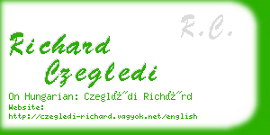 richard czegledi business card